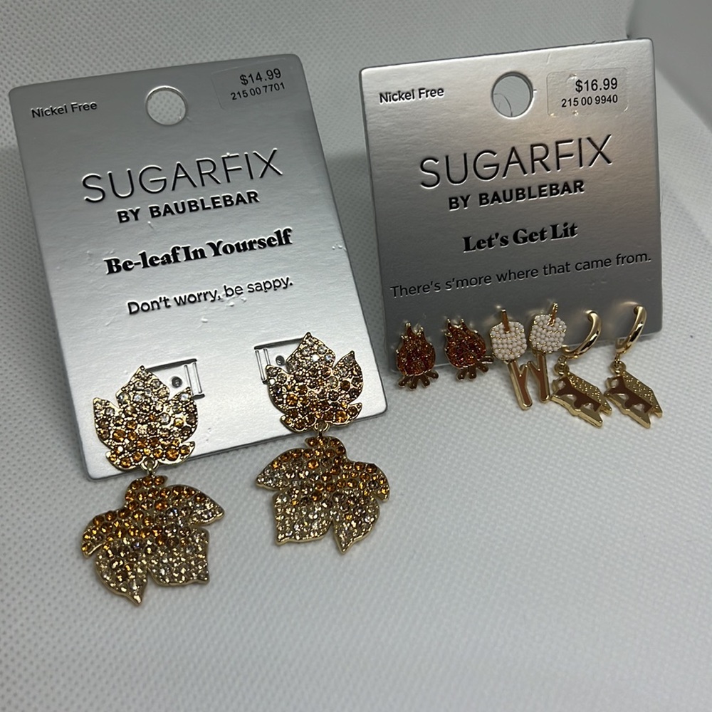 SUGARFIX by BaubleBar Fall Earrings- Set of 2 - Picture 3 of 8